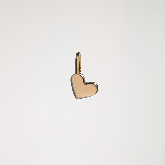 Heart Pendant in Solid 9k Yellow Gold
