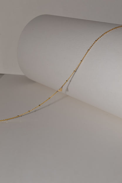 Heart Necklace In Solid 9k Yellow Gold
