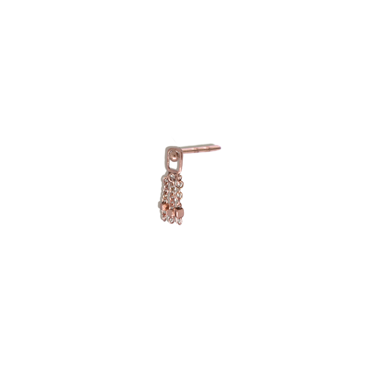 Chain Droplet Stud Earrings -  Lore Studs in 9k Solid Gold