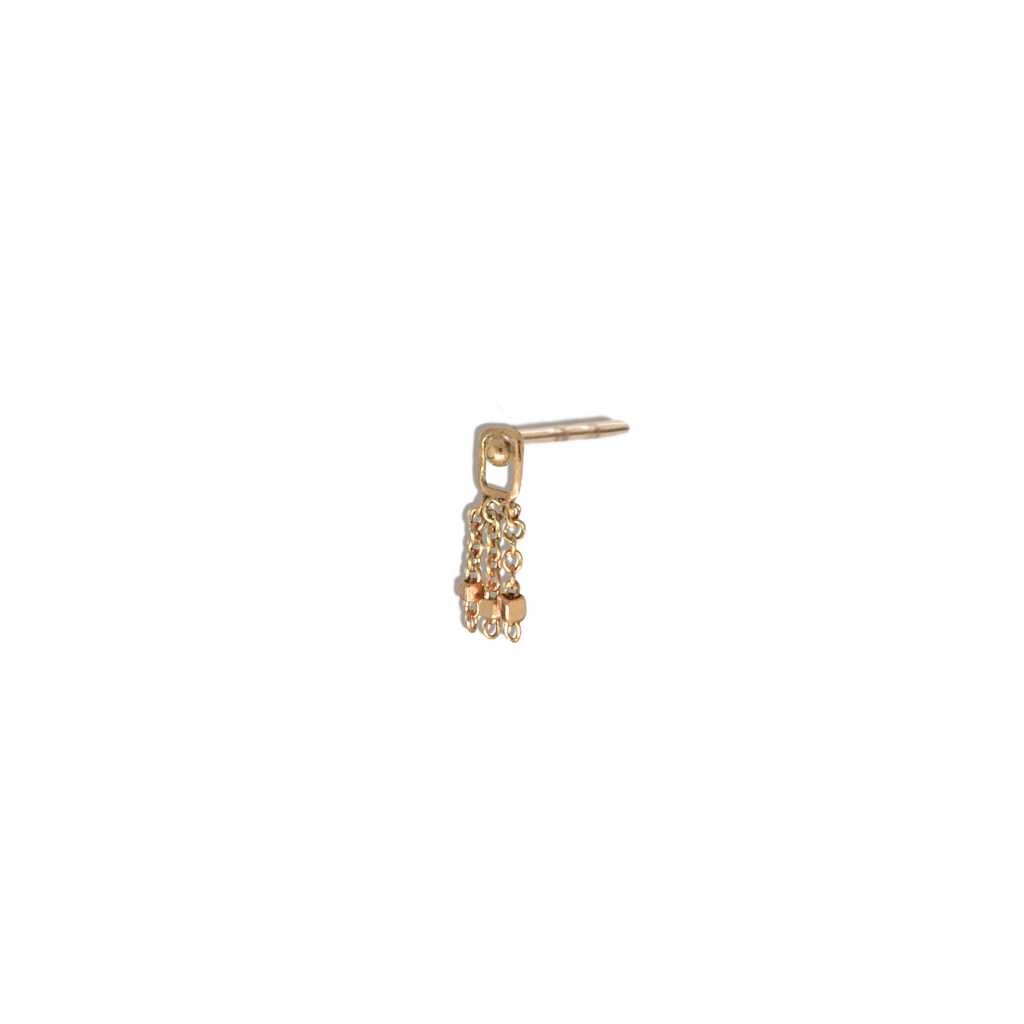 Chain Droplet Stud Earrings -  Lore Studs in 9k Solid Gold