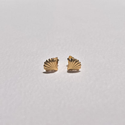 Malibu Gold Shell Studs