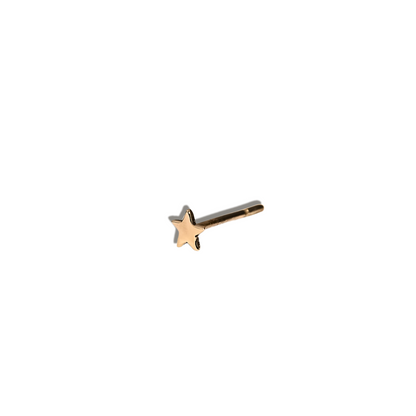 Tiny Star Studs -   North Star Studs in 9k Solid Gold