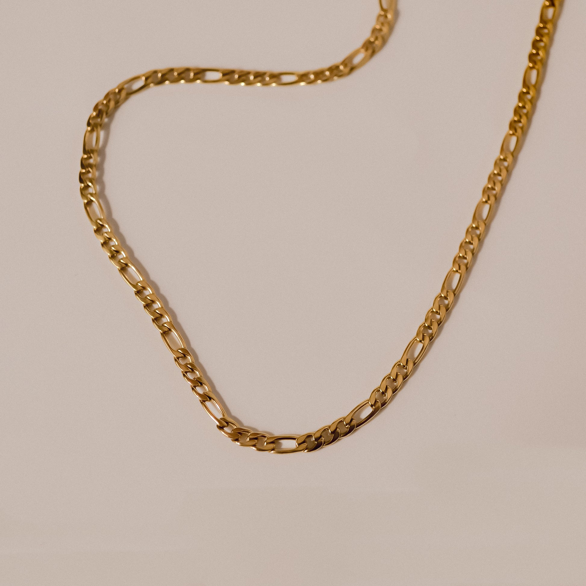 Parker collection, semi chunky gold necklace, tarnish resistant, stylish 