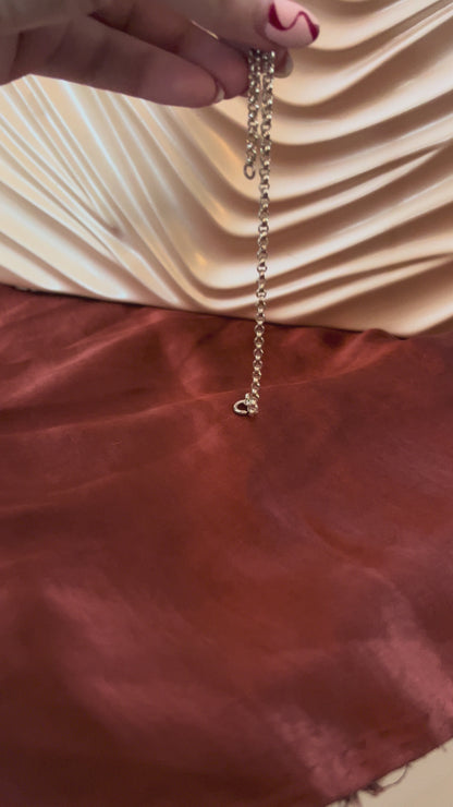 Chunky Rolo Chain Necklace in Sterling Silver