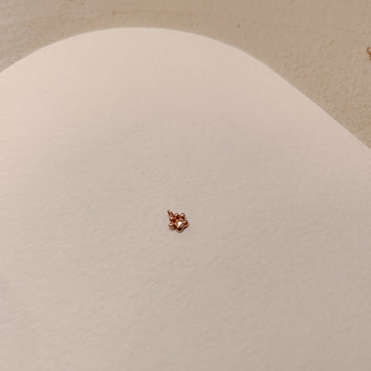 Paw Charm in Solid 9k Rose Gold