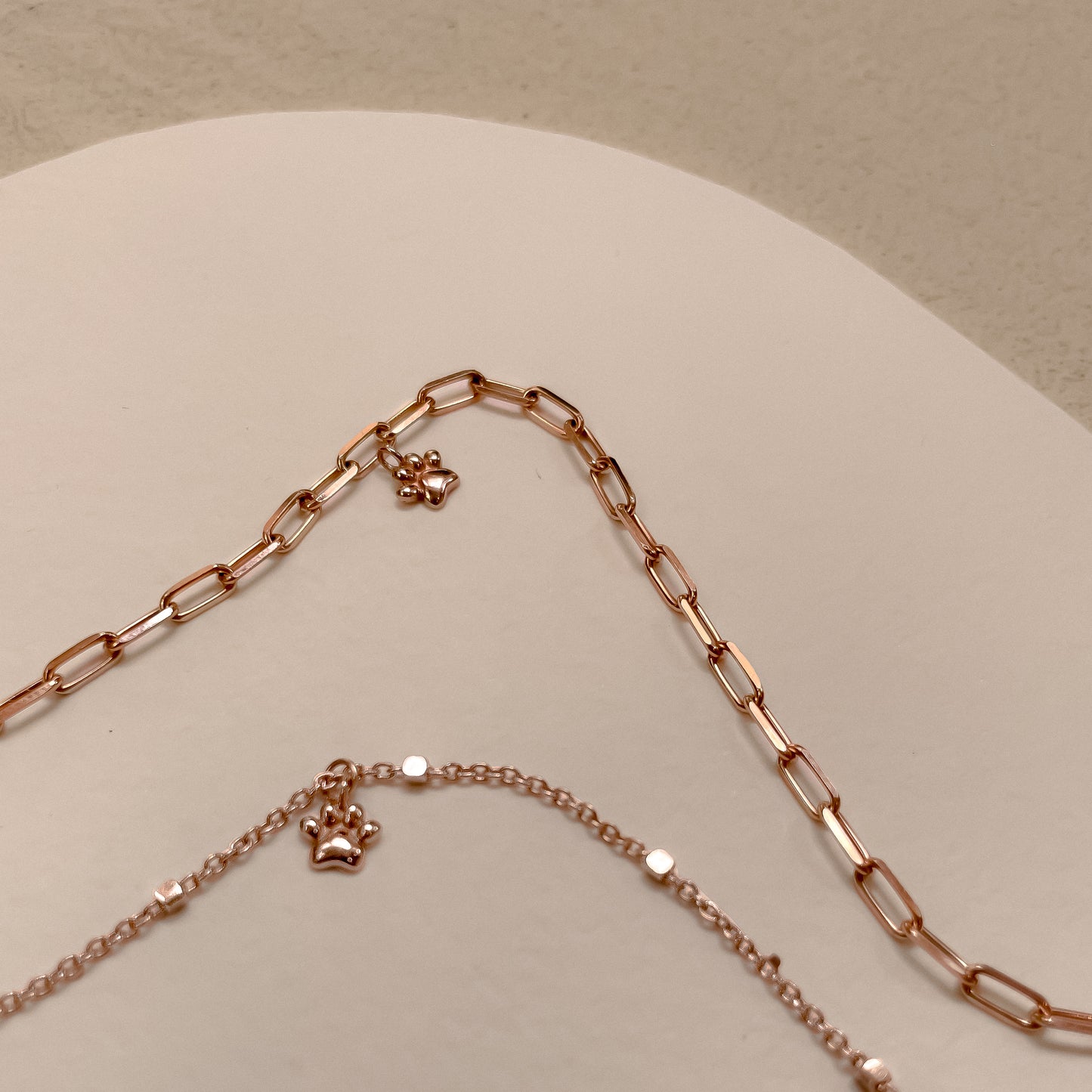 Paw Charm in Solid 9k Rose Gold