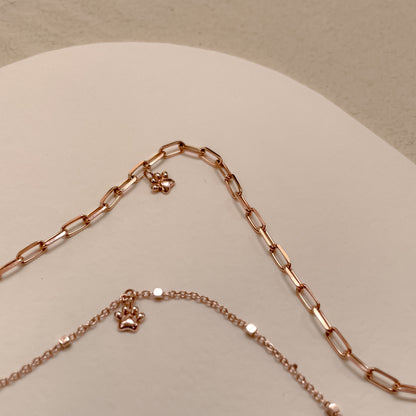 Paw Charm in Solid 9k Rose Gold