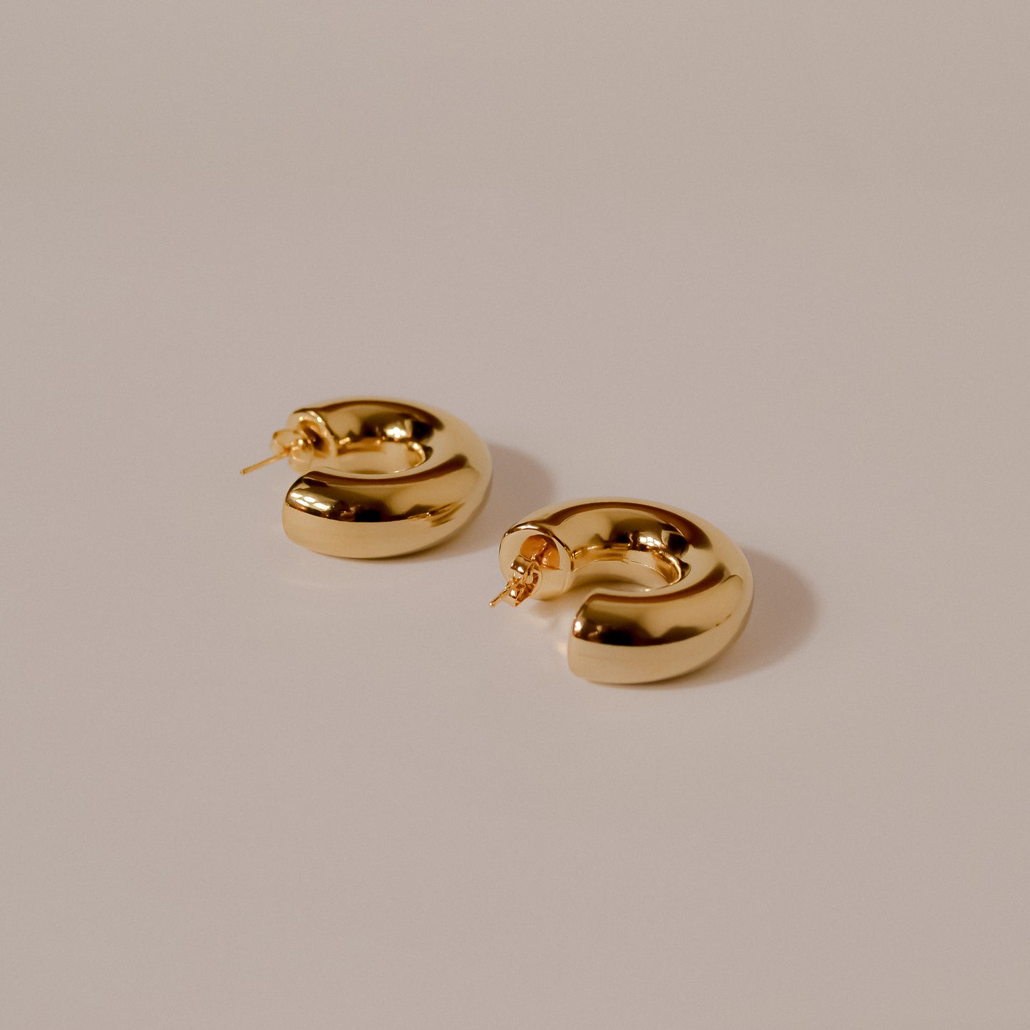 Sade chunky gold earrings, statement piece 