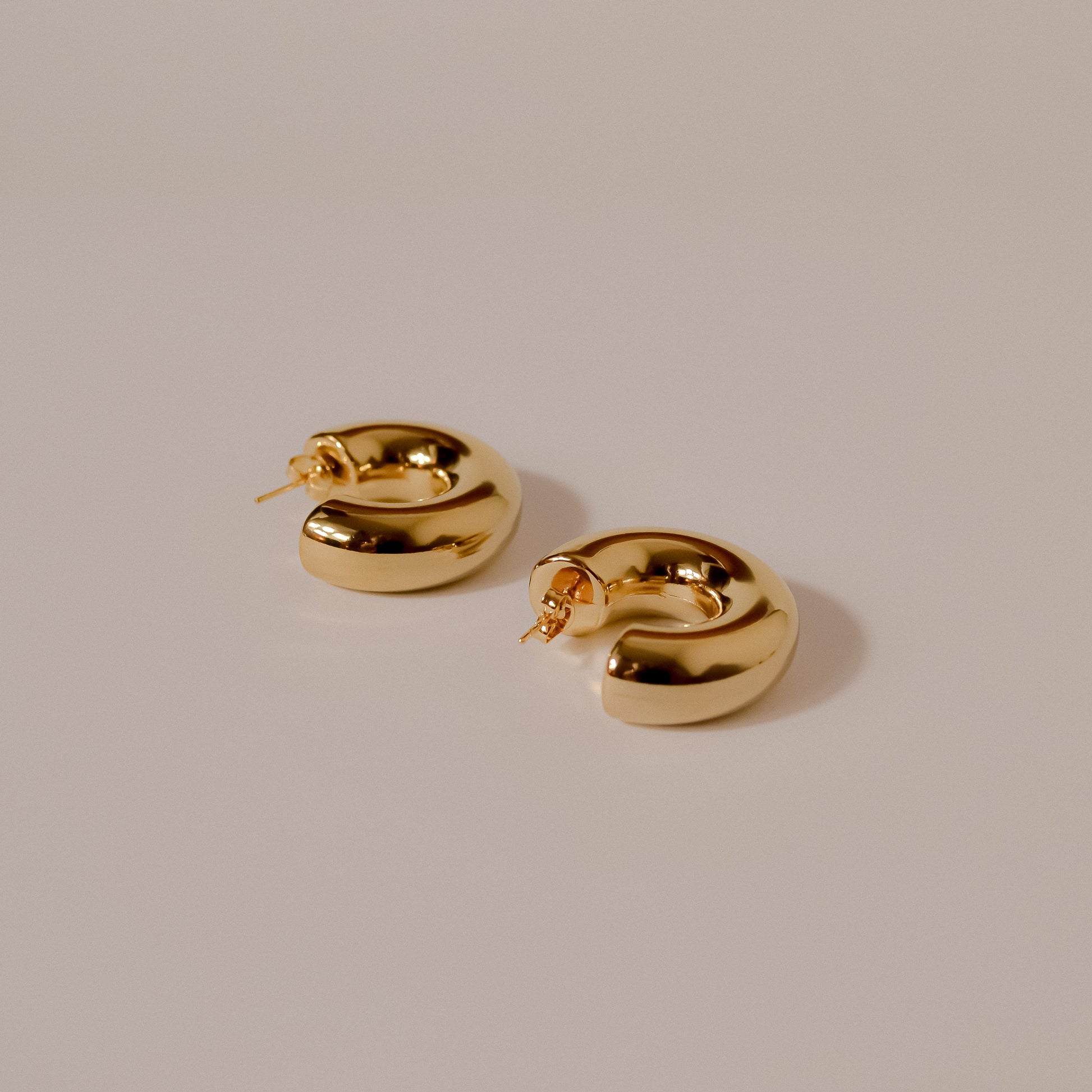 Sade chunky gold earrings, statement piece 