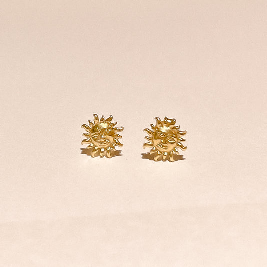 Salute Gold Sun Studs