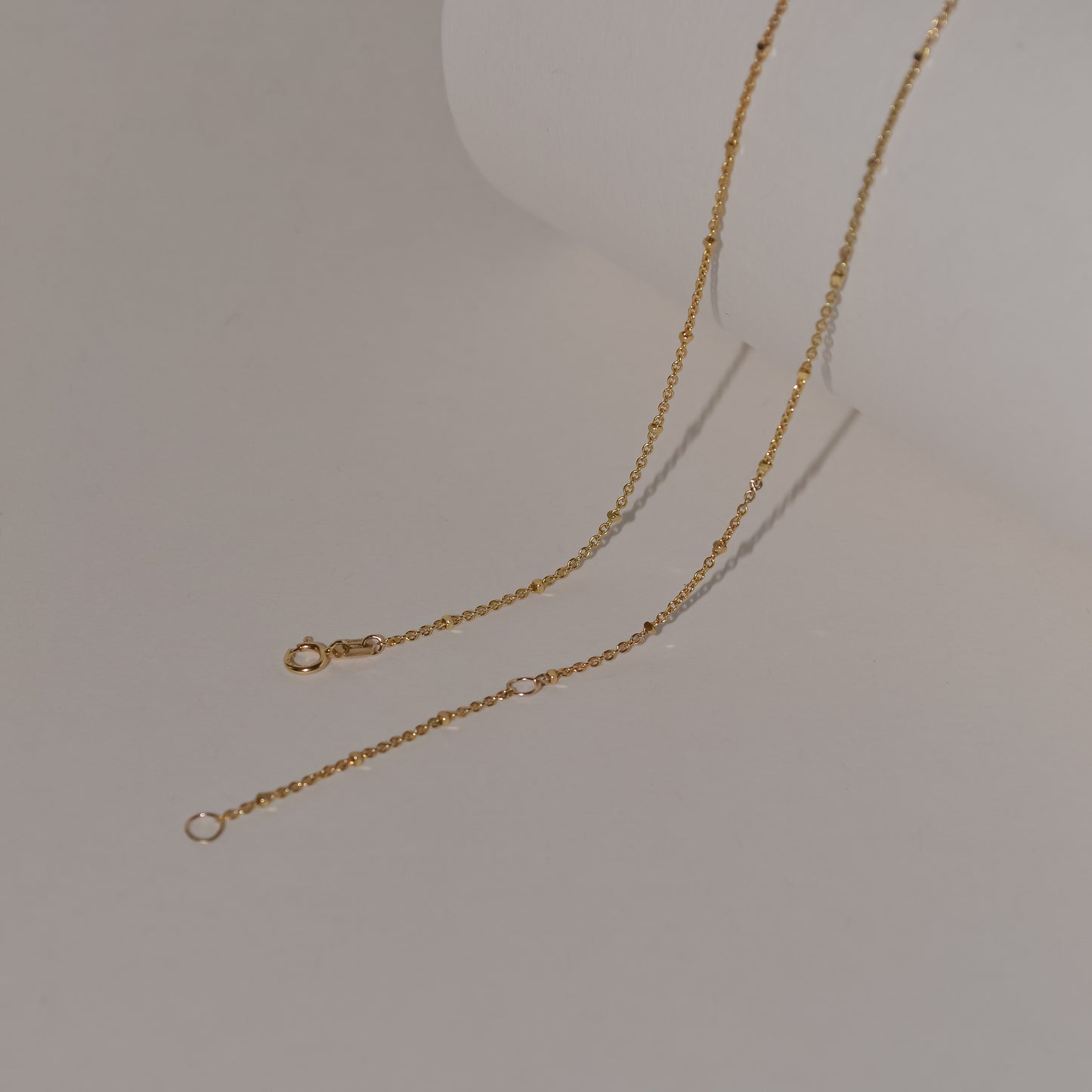 Single Accent Diamond Necklace In Solid 9k Yellow Gold