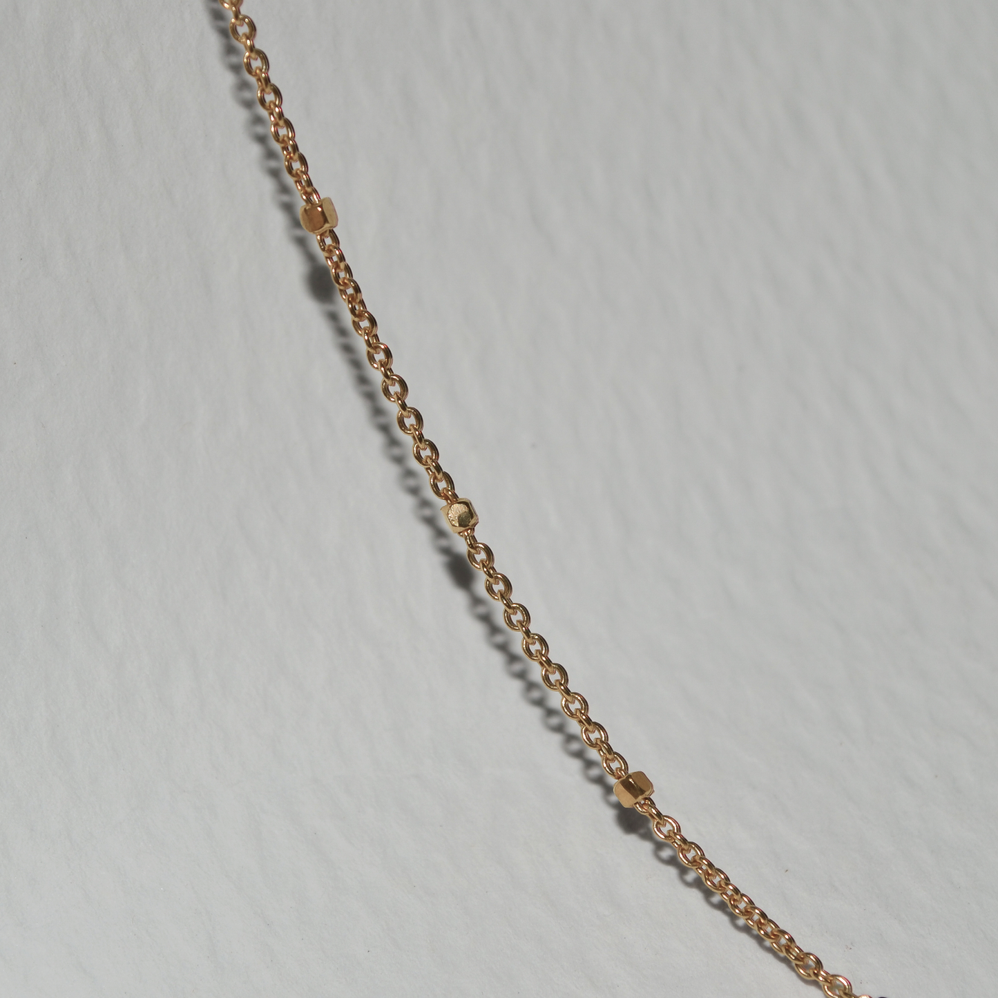 Satellite Chain Necklace in Solid 9k Yellow Gold