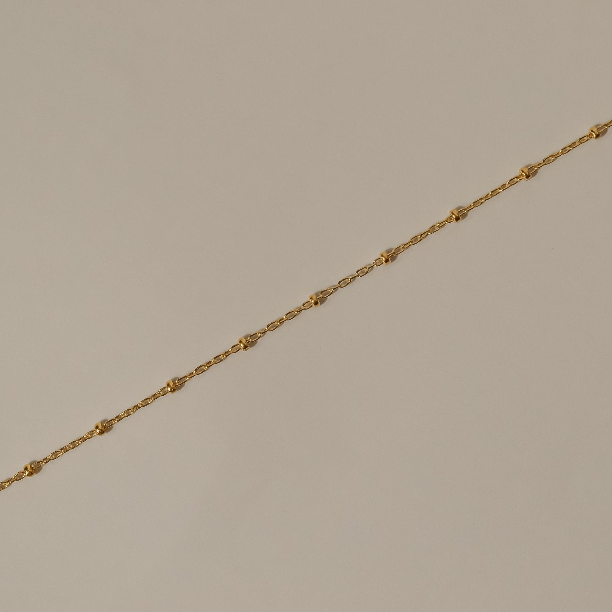 Satellite gold  necklace, simple, elegant 