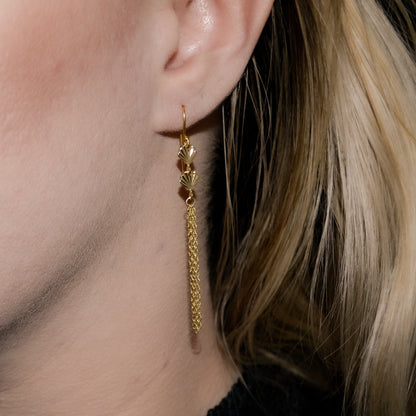 Shell Chain Drop Earrings