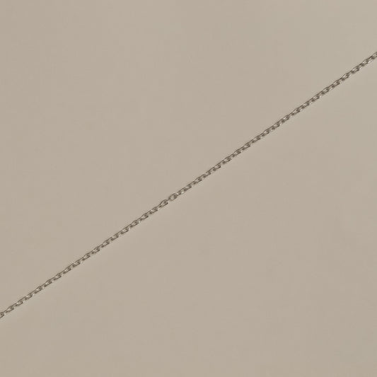 silver cable chain, fine, dainty necklace