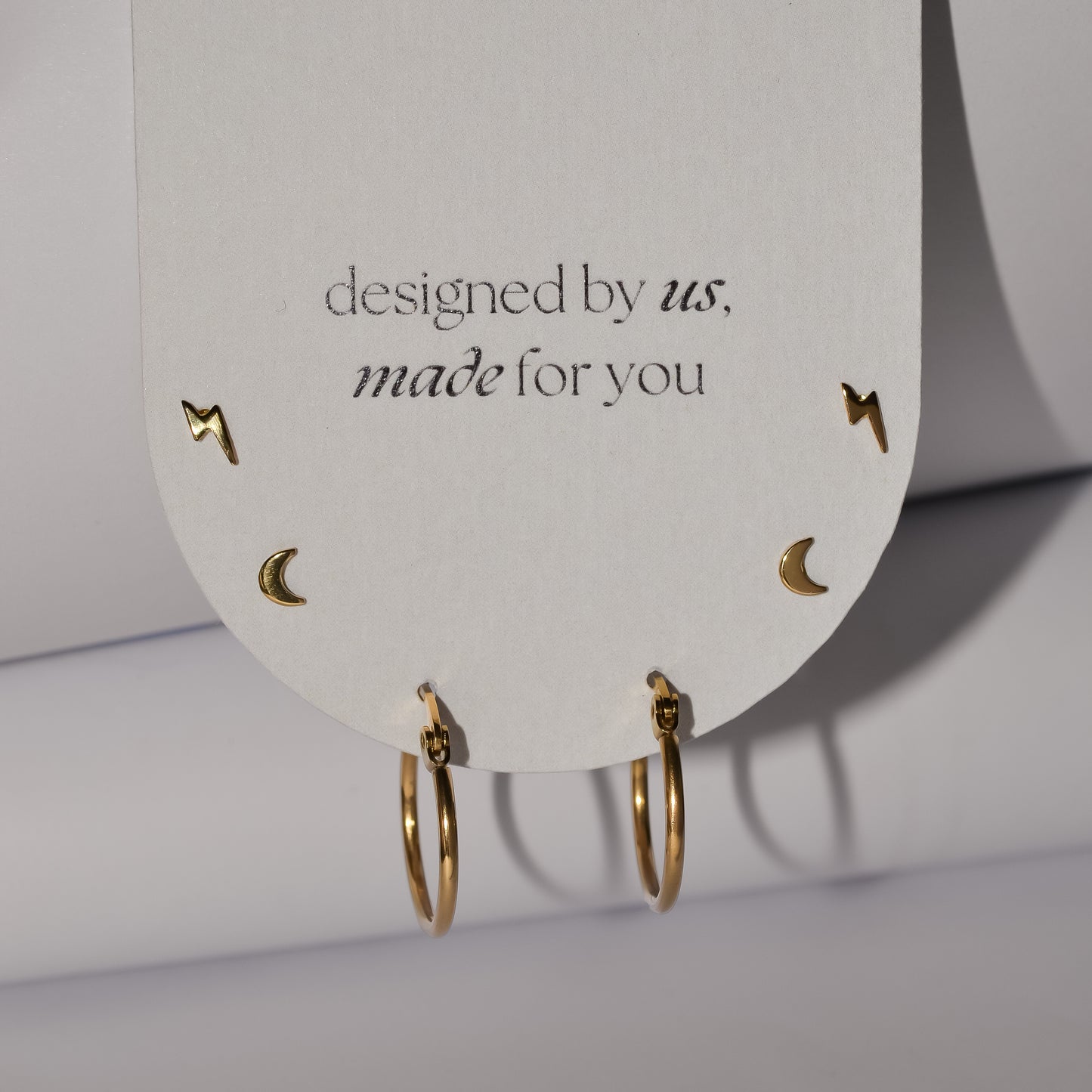 Curated Ear Stack: Sophia + Serena + Athena in Yellow Gold Vermeil