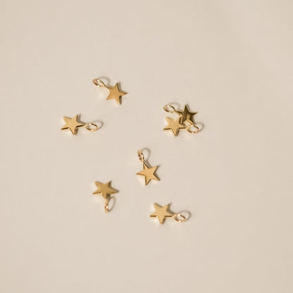 Star Charm in Solid 9k Yellow Gold