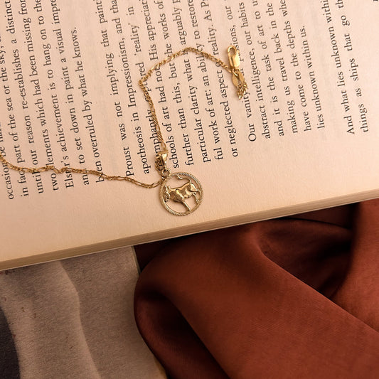 Taurus Pendant Solid 9k Yellow Gold