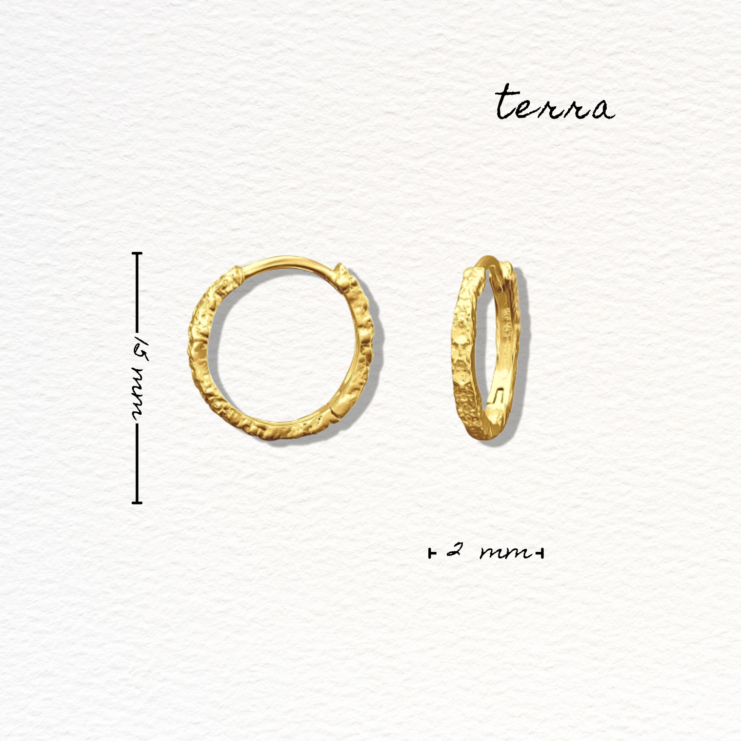 Gold Terra Hoops