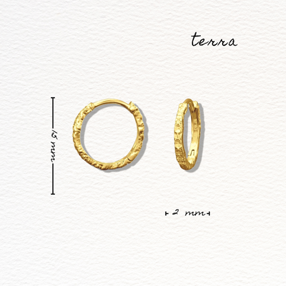 Gold Terra Hoops