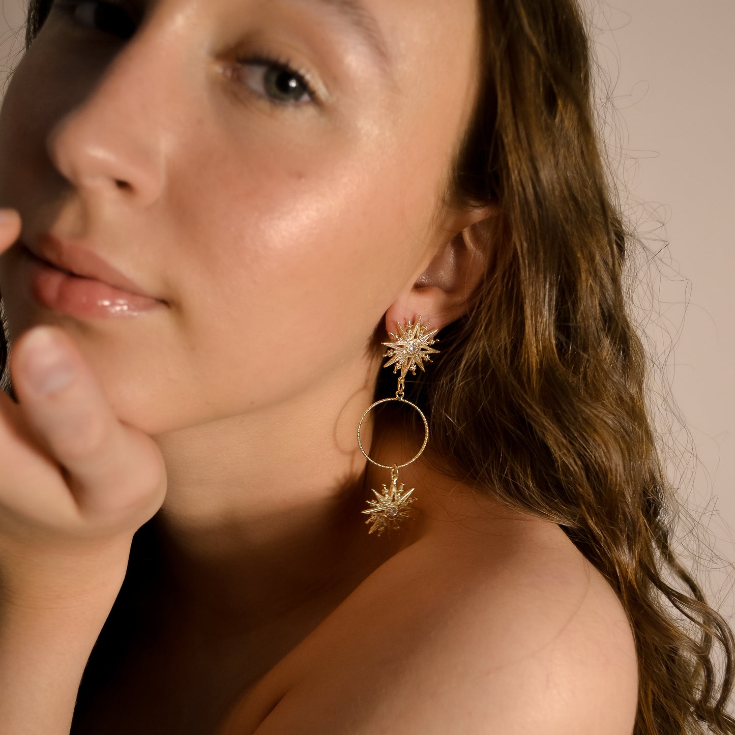 Valentina Gold Statement Earrings
