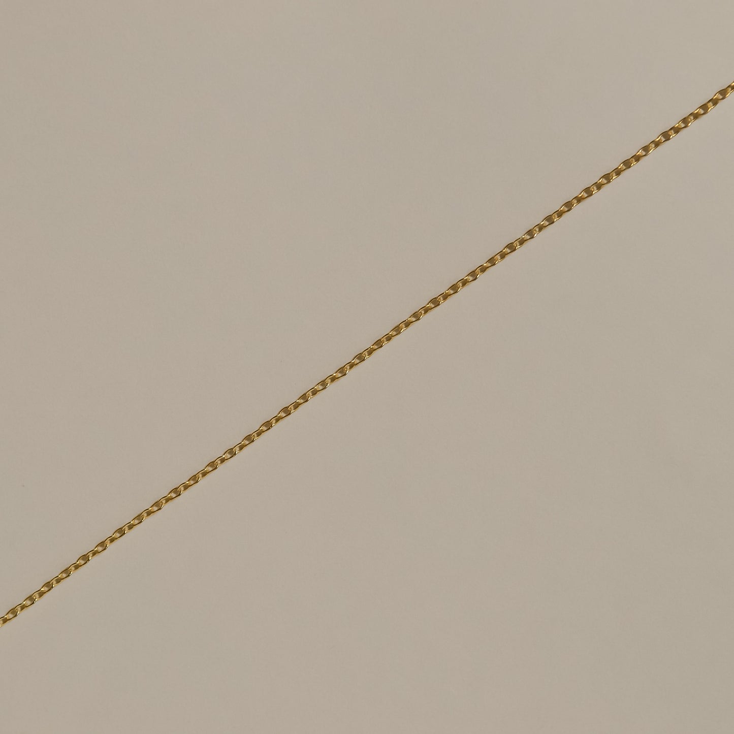 gold cable chain, fine, dainty necklace