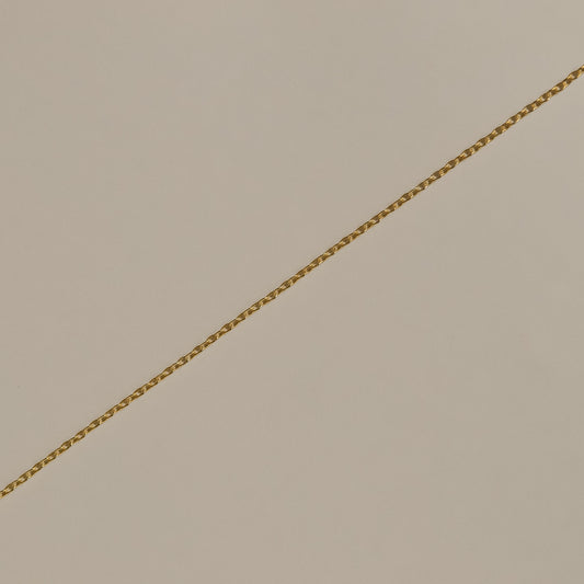 gold cable chain, fine, dainty necklace
