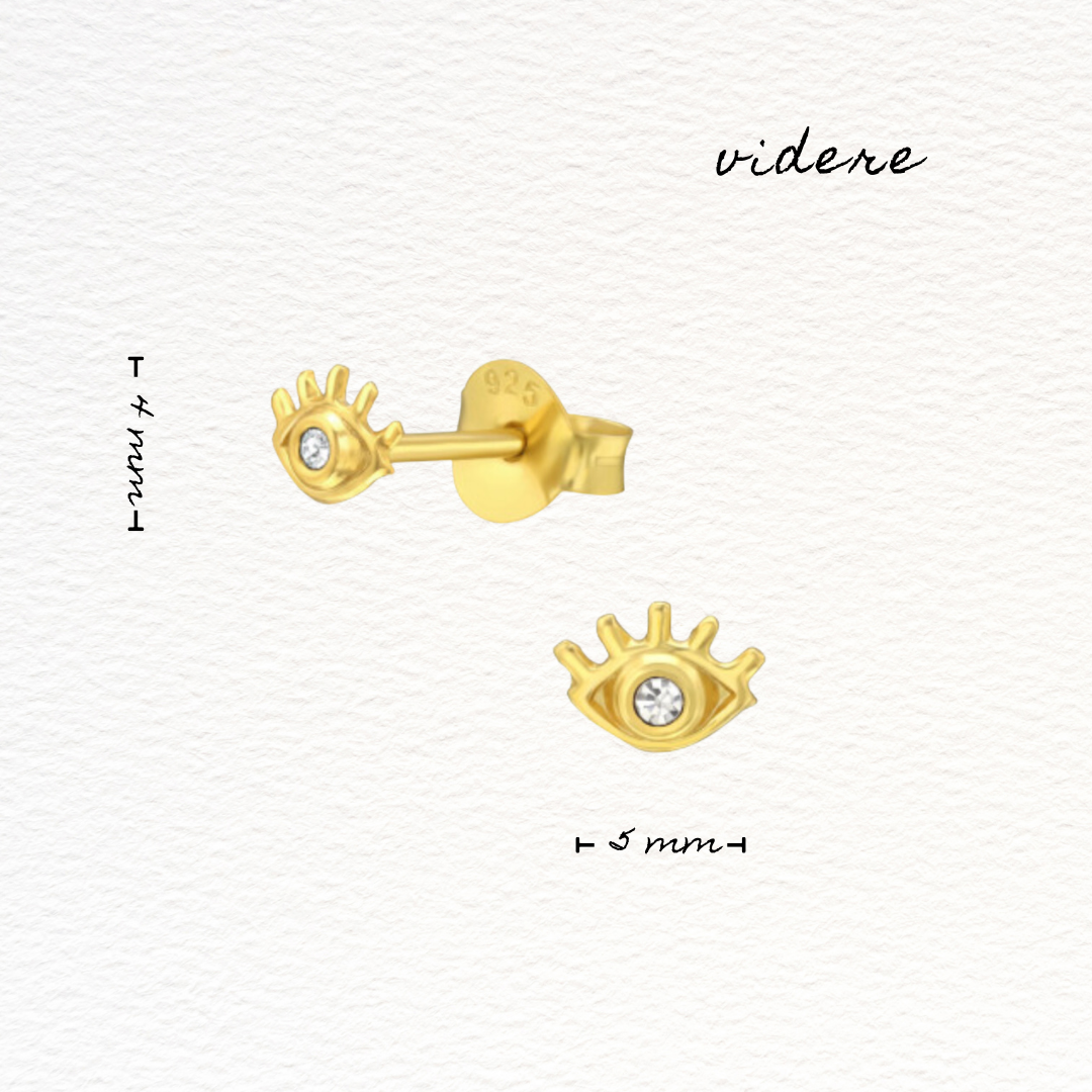 Videre Gold Eye Studs