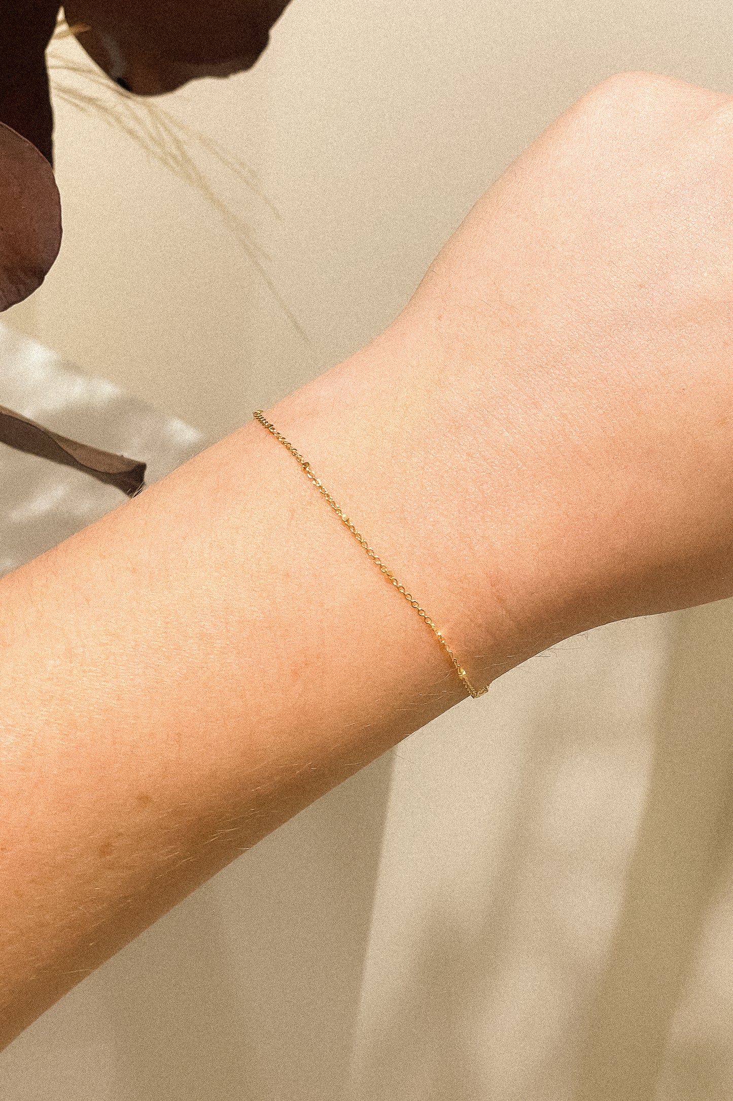 Satellite Chain Bracelet in Solid 9k Yellow Gold