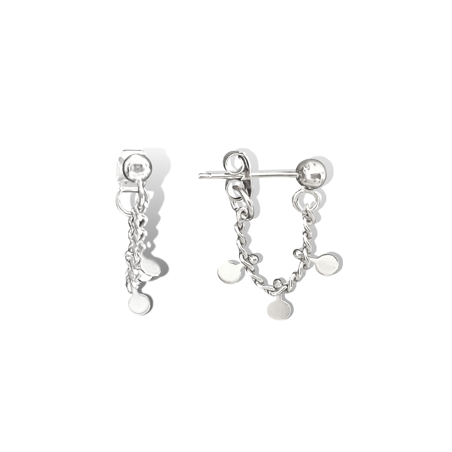 Silver Confetti Earrings