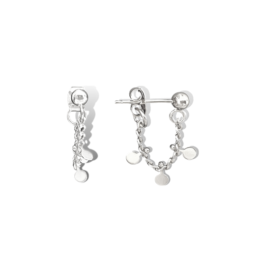 Silver Confetti Earrings
