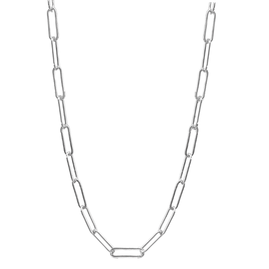 Paperclip Chain in Silver