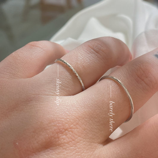 Barely There Sterling Silver Ring